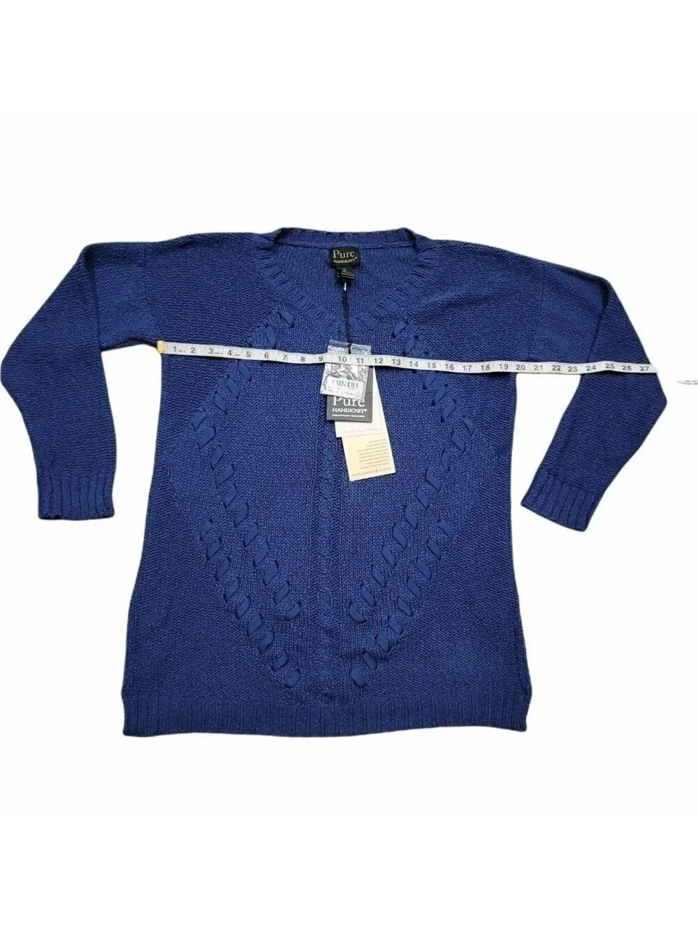 Pure Handknit cozy cre neck sweater
